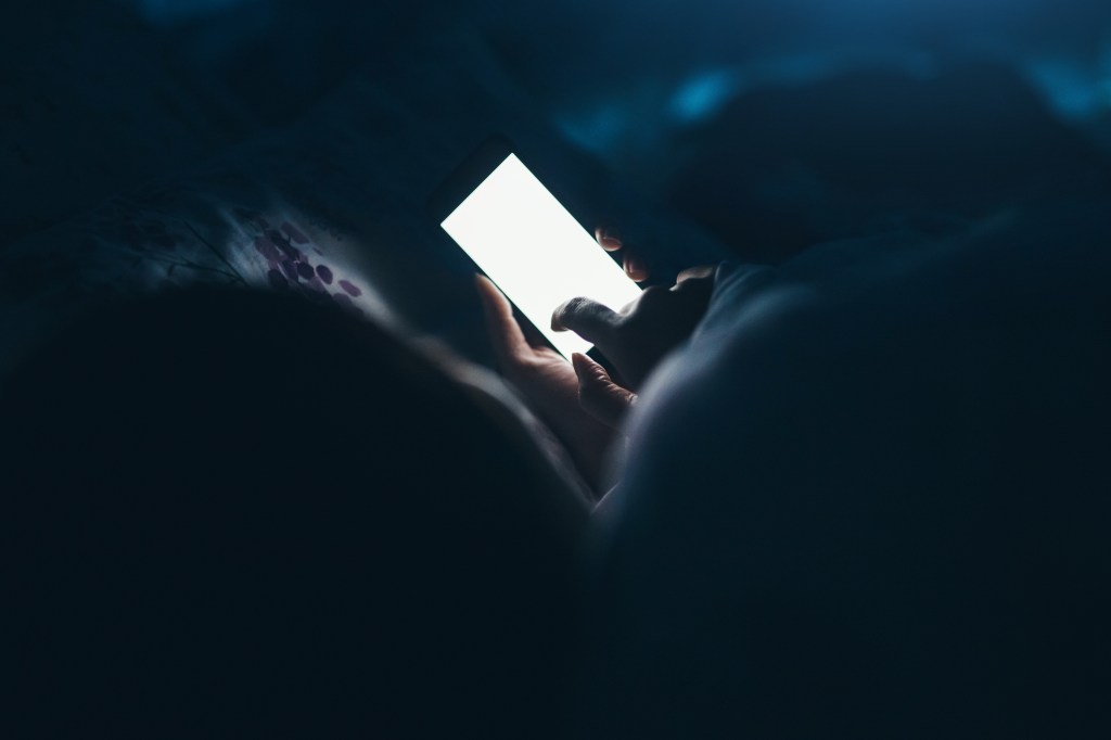 Woman texting