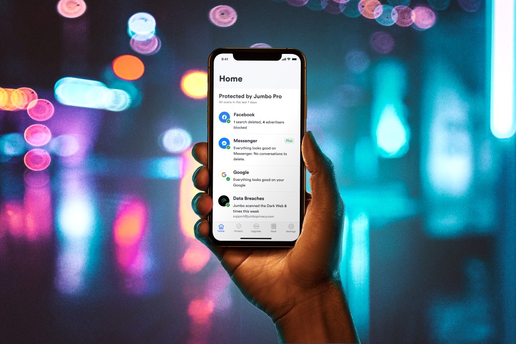 Jumbo contextual home tab