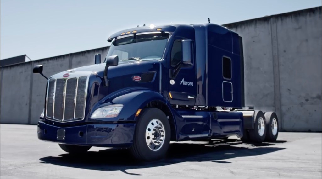 aurora self-driving trucks