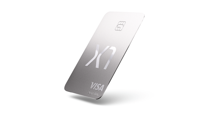 The credit card from X1 Card