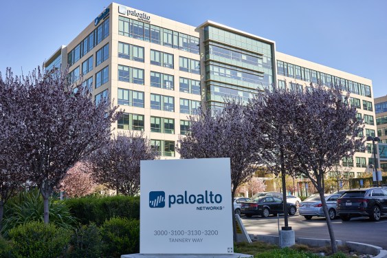 Santa Clara, CA, USA - Feb 26, 2020: American cybersecurity company Palo Alto Networks Headquarters. The company's core platform includes advanced firewalls and other cloud-based security offerings.