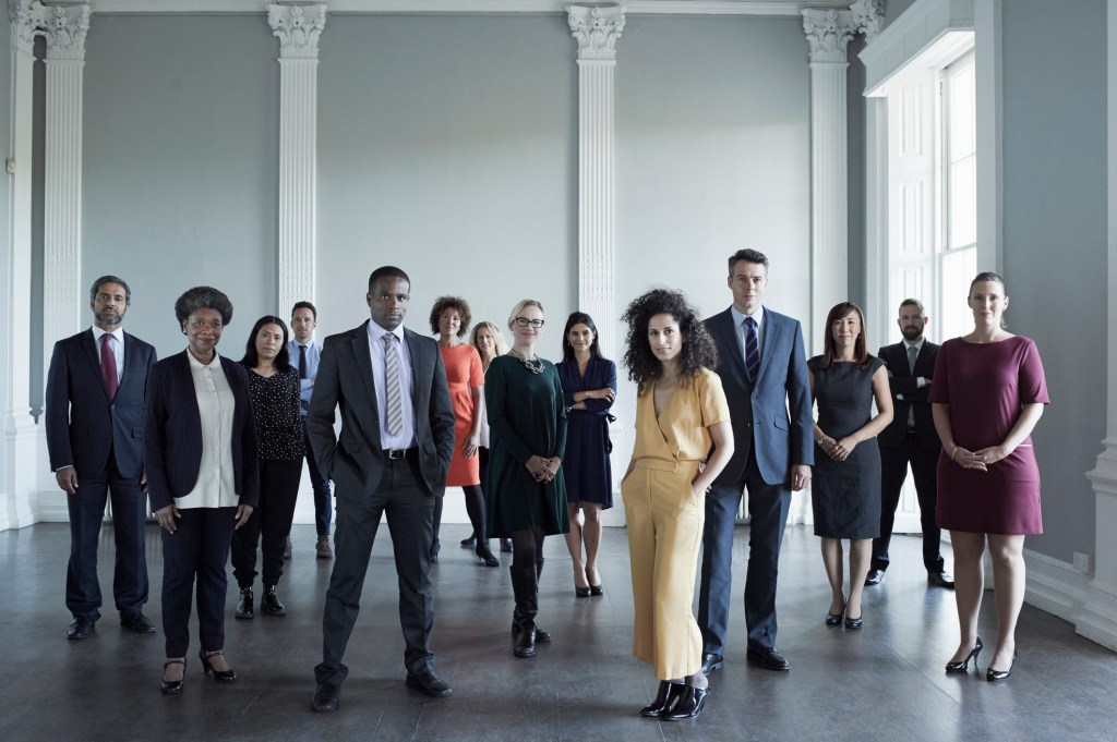 Group of people at a business conference