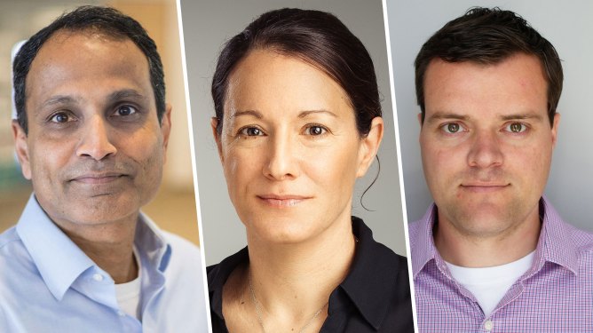 TechCrunch Disrupt speakers Vineet Jain, Michal Tsur, and Sid Sijbrandij