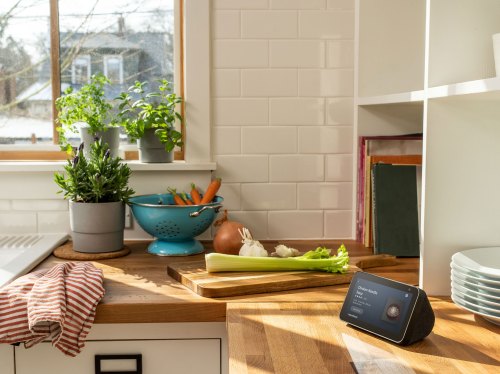 Echo Show 5 in a kitchen