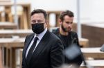 02 September 2020, Berlin: Technology entrepreneur Elon Musk (M) arrives with a face mask for the executive board meeting of the CDU in Westhafen. Photo: Fabian Sommer/dpa (Photo by Fabian Sommer/picture alliance via Getty Images)
