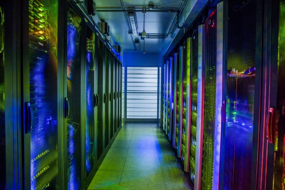 Computer racks in Data Center