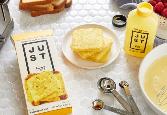 JUST Egg bottle and box