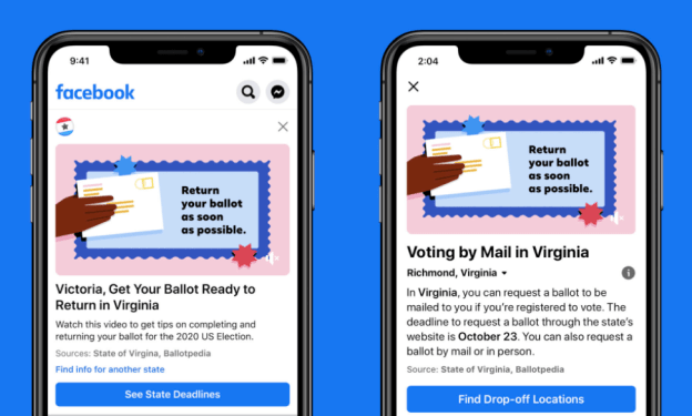 Facebook vote-by-mail video