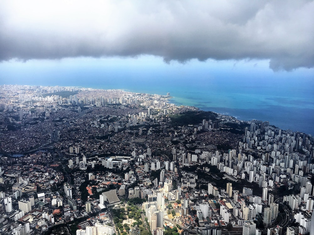 aerial photo of Salvador da Bahia, Brasil