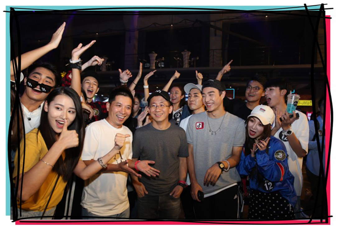 Yiming and Lidong appear at a Douyin promotional event marking the app’s first anniversary in Sept 2017