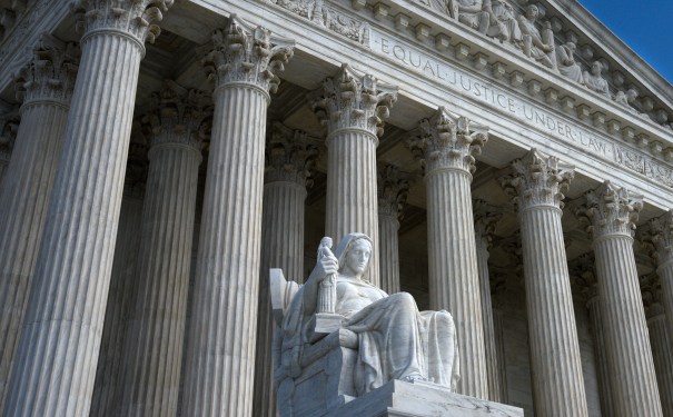 An outside view of the U.S. Supreme Court.