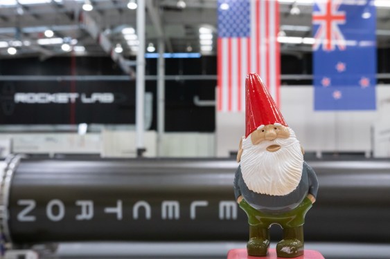 A 3D printed gnome is a paylod on an Electron rocket