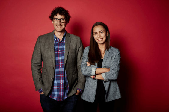 John Talbott, Madeline Parra, Purple Dot founders