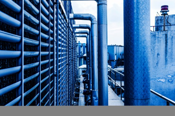 Industrial air conditioning unit cooling system.