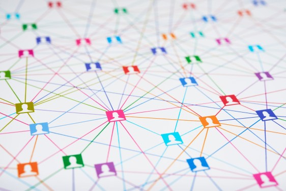 Grapic depicting overlapping social networks