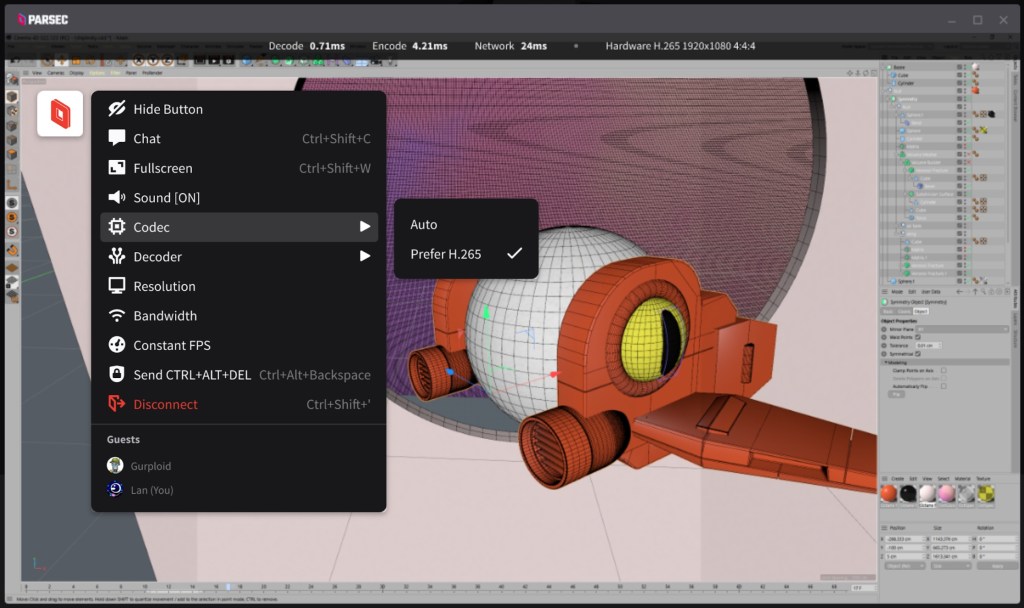 Parsec screenshot