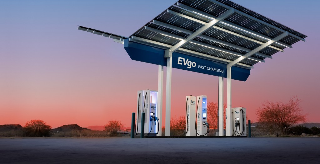 EVgo electric charging station.