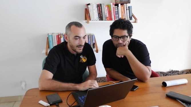 BukuKas founders Lorenzo Peracchione and Krishnan Menon