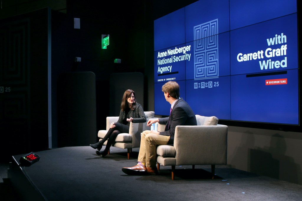 Anne Neuberger interviewed on stage