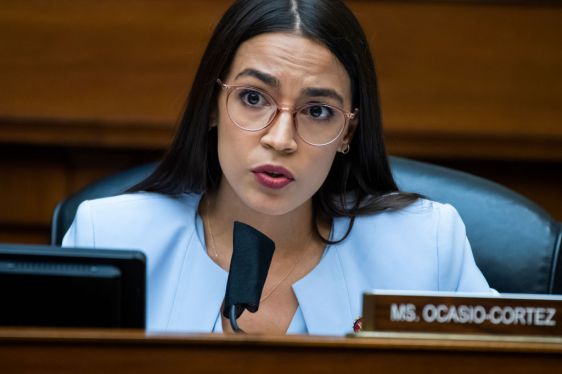 AOC in a hearing