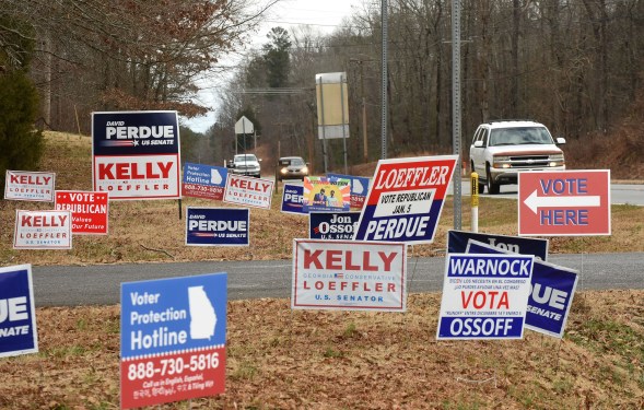 Georgia campaign signs