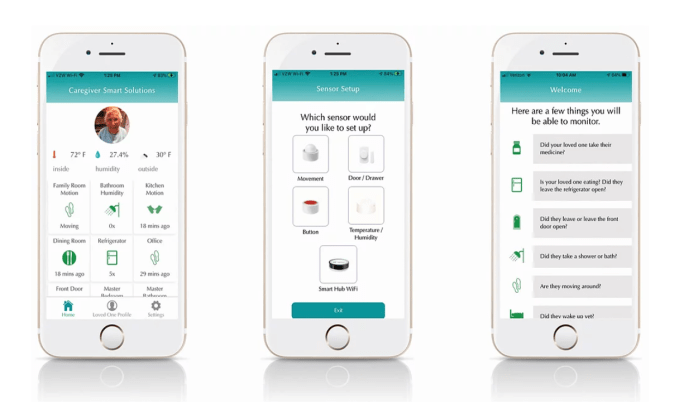 Caregiver Smart Solution's app for caregivers to coordinate tasks