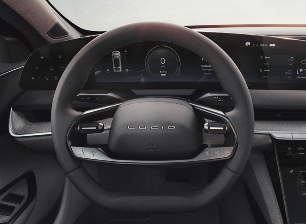 Lucid Motors steering wheel