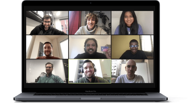 Ben team photo: a London-based employee benefit and reward platform