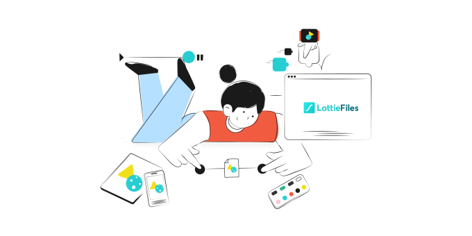 An illustration from animation startup LottieFiles