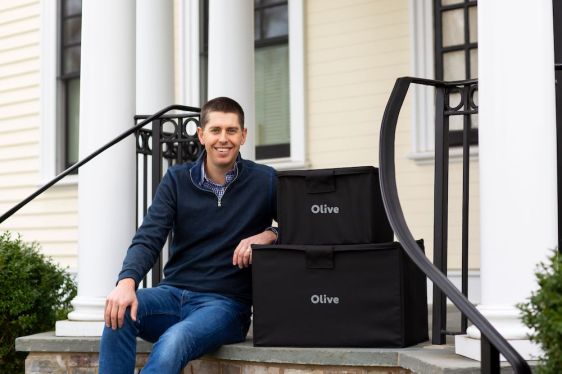Nate Faust and Olive shippers