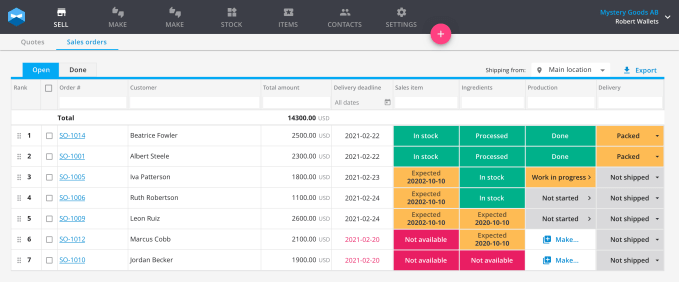 Katana software screen shot