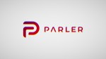 distorted parler logo