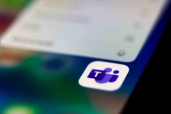 Microsoft Teams icon is seen displayed on phone screen in this illustration photo taken in Poland on July 26, 2020. Video meeting apps gained popularity during the coronavirus pandemic.