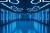 Interior of a futuristic server room.