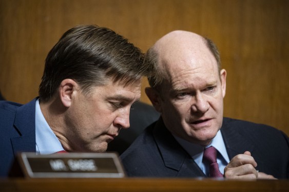 Sen. Coons and Sasse speaking