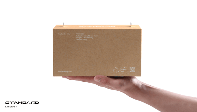 A photo of Standard Energy's vanadium ion battery