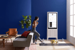 Tempo workout device with person resting between workouts
