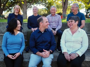 Main Sequence’s team (top row from left to right) Virginia Crawter, Bill Bartee, Mike Nicholls, Phil Morle; (bottom row from left to right) Stella Xu, Mike Zimmerman and Jen Baxter