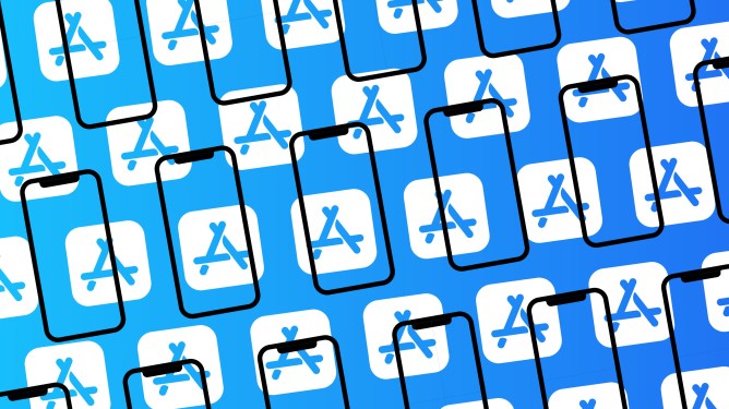 App Store logo pattern