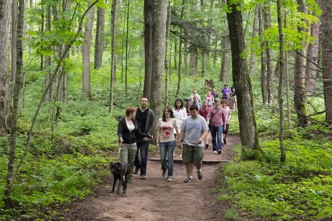 Expensify outdoors walk in Ironwood in 2014