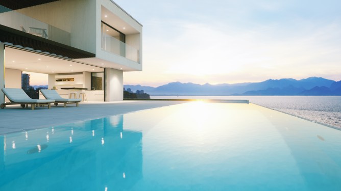 Luxury swimming pool
