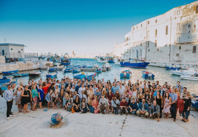 Expensify team in Italy in 2018
