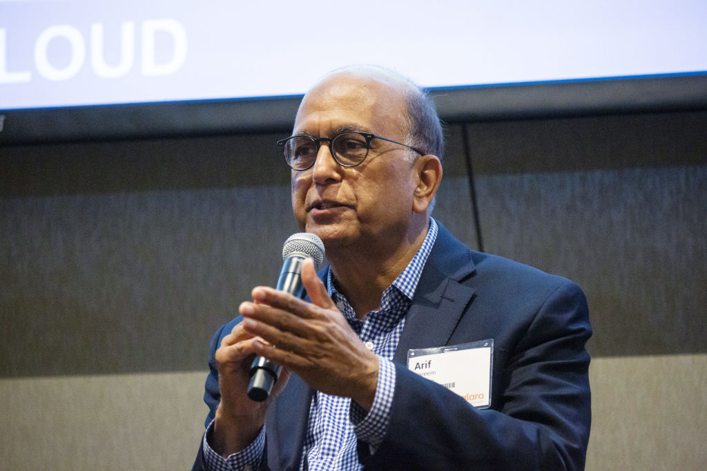 Arif Kareem, chief executive officer of Extrahop Networks Inc., speaks during the GeekWire Cloud Summit in Bellevue, Washington, U.S., on Wednesday, June 5, 2019. The event brings together entrepreneurs, executives, and tech leaders to explore the future of innovation. Photographer: David Ryder/Bloomberg via Getty Images