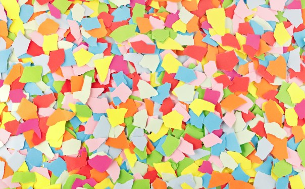 Image of colorful scraps of torn paper to represent snippets.