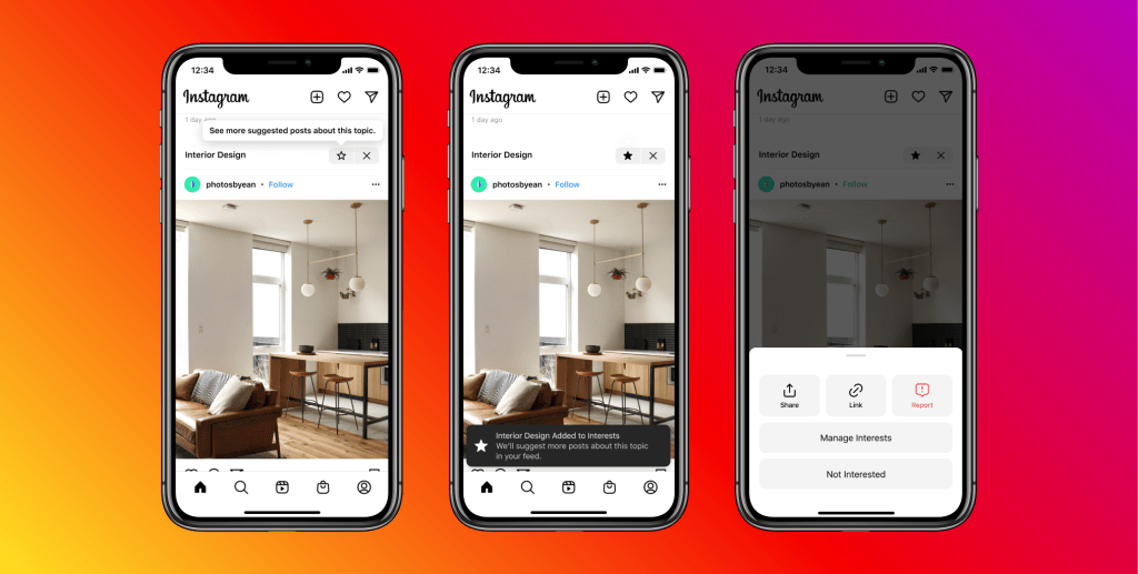 Instagram Suggested Posts test