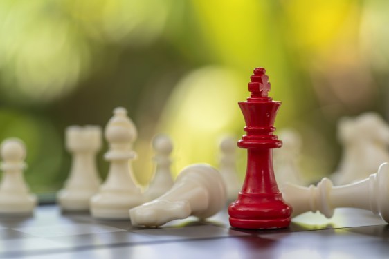 Chess business concept, leader & success