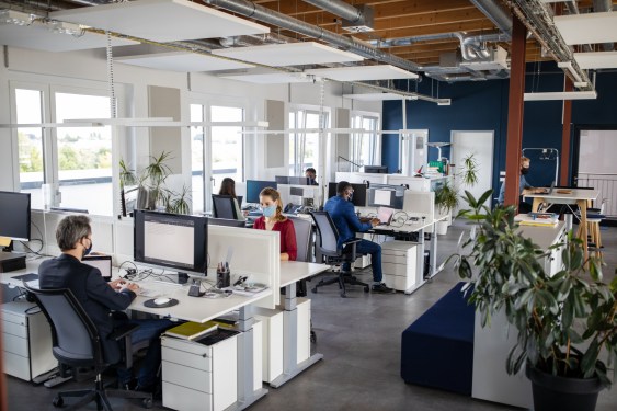 Business people back to work in the new normal during pandemic