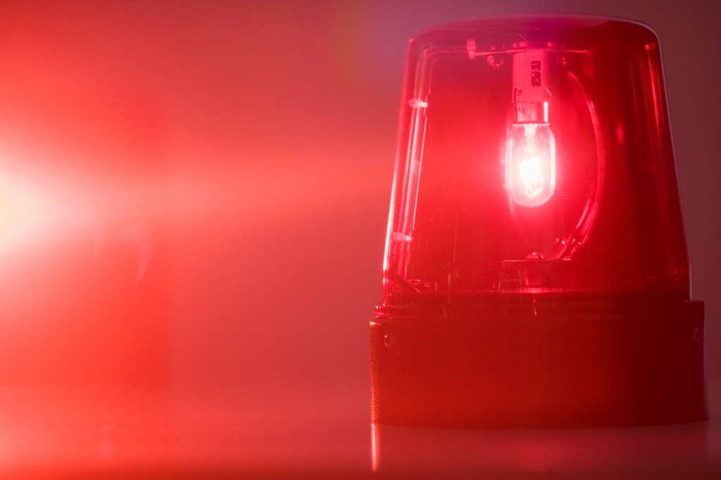 red emergency light