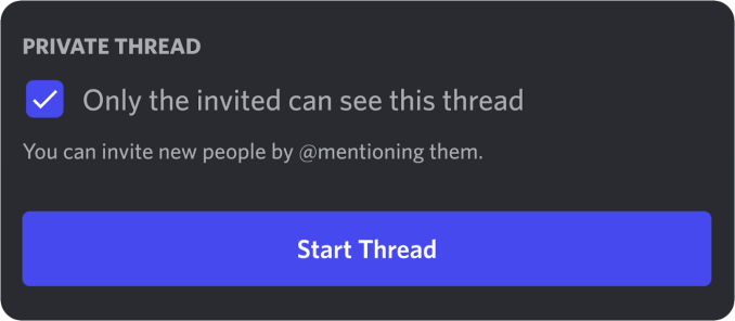 Discord private thread