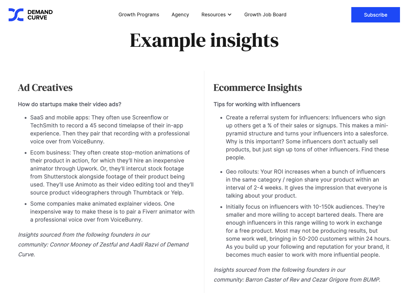 Give samples of your newsletter to prove your quality